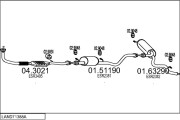 LAND71388A005338 MTS výfukový systém LAND71388A005338 MTS