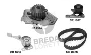 KPA0116B Vodní pumpa + sada ozubeného řemene BREDA LORETT