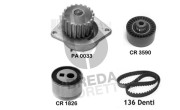 KPA0609A Vodní pumpa + sada ozubeného řemene BREDA LORETT
