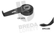 KCA0014 Sada žebrovaných klínových řemenů BREDA LORETT