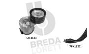 KCA0043 Sada žebrovaných klínových řemenů BREDA LORETT