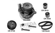 KPA0220A Vodní pumpa + sada ozubeného řemene BREDA LORETT