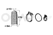 0901448 OCAP manżeta riadenia - opravná sada 0901448 OCAP