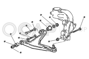 0902226 OCAP sada ramien nápravy zavesenia kolies 0902226 OCAP