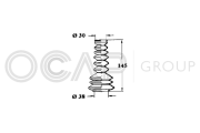 1211104 OCAP manżeta riadenia 1211104 OCAP