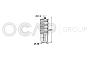 1211231 OCAP manżeta riadenia 1211231 OCAP