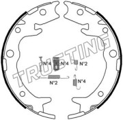 044.023K Sada brzdových čelistí, parkovací brzda TRUSTING