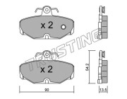 097.0 TRUSTING sada brzdových platničiek kotúčovej brzdy 097.0 TRUSTING