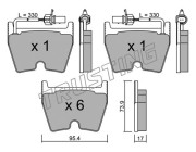 1067.0 TRUSTING sada brzdových platničiek kotúčovej brzdy 1067.0 TRUSTING
