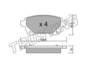 1112.0 TRUSTING sada brzdových platničiek kotúčovej brzdy 1112.0 TRUSTING