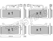 1141.0 Sada brzdových destiček, kotoučová brzda TRUSTING