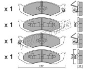 227.1 TRUSTING sada brzdových platničiek kotúčovej brzdy 227.1 TRUSTING
