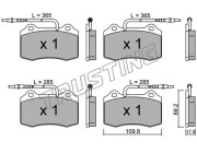 260.1 TRUSTING sada brzdových platničiek kotúčovej brzdy 260.1 TRUSTING