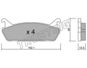 399.0 TRUSTING sada brzdových platničiek kotúčovej brzdy 399.0 TRUSTING