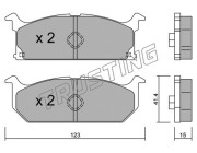 431.0 TRUSTING sada brzdových platničiek kotúčovej brzdy 431.0 TRUSTING