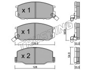 440.0 TRUSTING sada brzdových platničiek kotúčovej brzdy 440.0 TRUSTING