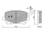 459.0 TRUSTING sada brzdových platničiek kotúčovej brzdy 459.0 TRUSTING