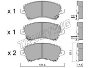 462.0 TRUSTING sada brzdových platničiek kotúčovej brzdy 462.0 TRUSTING