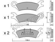 486.0 TRUSTING sada brzdových platničiek kotúčovej brzdy 486.0 TRUSTING