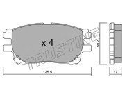 631.0 TRUSTING sada brzdových platničiek kotúčovej brzdy 631.0 TRUSTING
