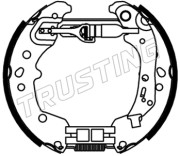 6545 Sada brzdových čelistí Kit premounted TRUSTING