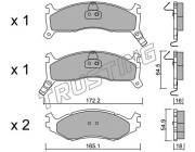 730.0 TRUSTING sada brzdových platničiek kotúčovej brzdy 730.0 TRUSTING