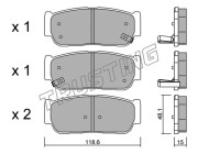 743.0 TRUSTING sada brzdových platničiek kotúčovej brzdy 743.0 TRUSTING