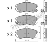 901.0 TRUSTING sada brzdových platničiek kotúčovej brzdy 901.0 TRUSTING