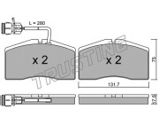 907.1 TRUSTING sada brzdových platničiek kotúčovej brzdy 907.1 TRUSTING