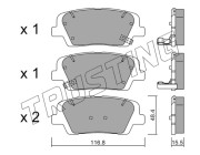 918.0 TRUSTING sada brzdových platničiek kotúčovej brzdy 918.0 TRUSTING