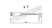 SU.129 TRUSTING výstrażný kontakt opotrebenia brzdového oblożenia SU.129 TRUSTING