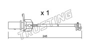 SU.247 TRUSTING výstrażný kontakt opotrebenia brzdového oblożenia SU.247 TRUSTING