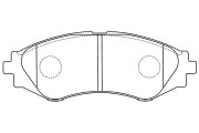 BP-1011 Sada brzdových destiček, kotoučová brzda KAVO PARTS