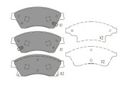 BP-1023 Sada brzdových destiček, kotoučová brzda KAVO PARTS