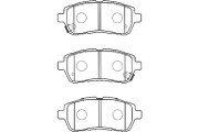 BP-1519 Sada brzdových destiček, kotoučová brzda KAVO PARTS