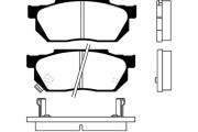 BP-2001 Sada brzdových destiček, kotoučová brzda KAVO PARTS