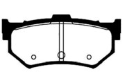 BP-2026 Sada brzdových destiček, kotoučová brzda KAVO PARTS