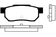 BP-2028 Sada brzdových destiček, kotoučová brzda KAVO PARTS