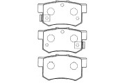 BP-2043 Sada brzdových destiček, kotoučová brzda KAVO PARTS