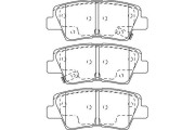 BP-3044 Sada brzdových destiček, kotoučová brzda KAVO PARTS