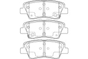 BP-3048 Sada brzdových destiček, kotoučová brzda KAVO PARTS