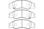 BP-4012 Sada brzdových destiček, kotoučová brzda KAVO PARTS