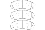 BP-4022 Sada brzdových destiček, kotoučová brzda KAVO PARTS