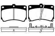 BP-4507 Sada brzdových destiček, kotoučová brzda KAVO PARTS