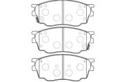 BP-4550 Sada brzdových destiček, kotoučová brzda KAVO PARTS