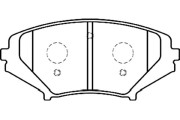 BP-4558 Sada brzdových destiček, kotoučová brzda KAVO PARTS