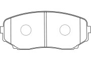 BP-4573 Sada brzdových destiček, kotoučová brzda KAVO PARTS