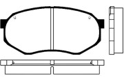 BP-5502 Sada brzdových destiček, kotoučová brzda KAVO PARTS