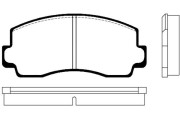 BP-5512 Sada brzdových destiček, kotoučová brzda KAVO PARTS