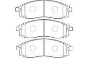 BP-5535 Sada brzdových destiček, kotoučová brzda KAVO PARTS